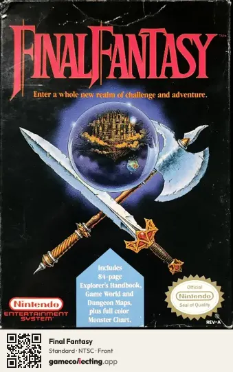 Final Fantasy Nintendo Entertainment System, NTSC box front