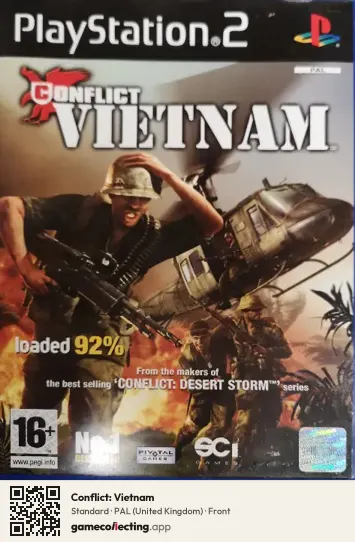Conflict: Vietnam PlayStation 2, United Kingdom box front
