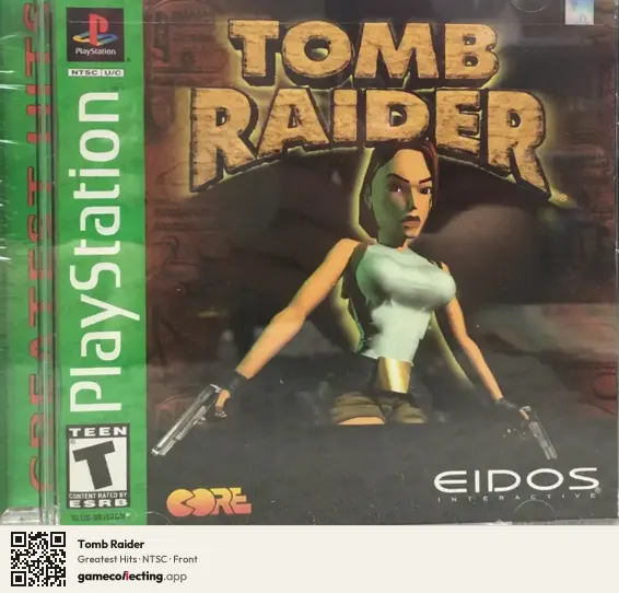 Tomb Raider PlayStation, NTSC box front