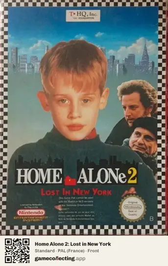 Home Alone 2: Lost in New York Nintendo Entertainment System, France box front