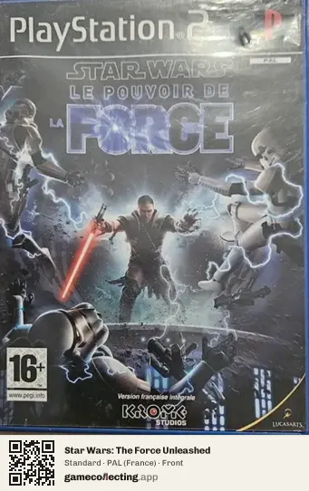 Star Wars: The Force Unleashed PlayStation 2, France box front