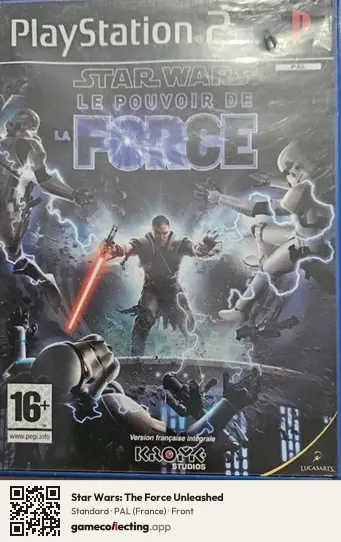 Star Wars: The Force Unleashed PlayStation 2, France box front