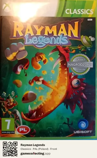 Rayman Legends Xbox 360, Poland box front