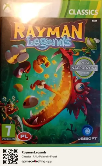 Rayman Legends Xbox 360, Poland box front