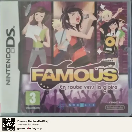 Famous: The Road to Glory! Nintendo DS, PAL box front