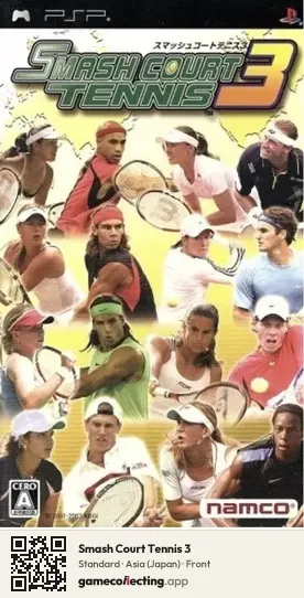 Smash Court Tennis 3 PlayStation Portable, Asia box front