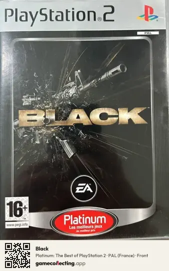 Black PlayStation 2, France box front