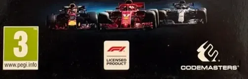 F1 2018, the USK square on its front