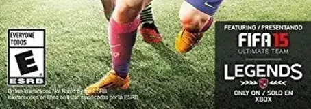 FIFA 15, the ESRB box on its front