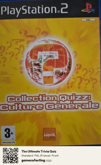 The Ultimate Trivia Quiz PlayStation 2, France box front