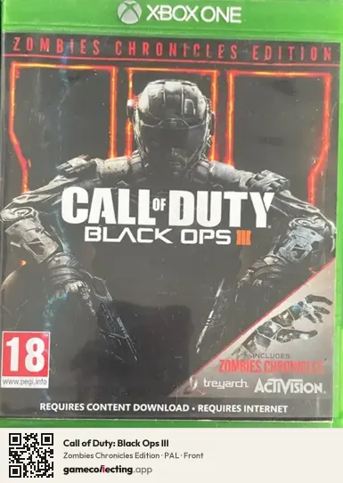 Call of Duty: Black Ops III Xbox One, PAL box front