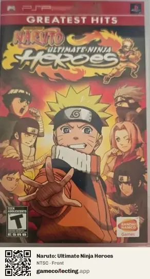 Naruto: Ultimate Ninja Heroes PlayStation Portable, NTSC box front