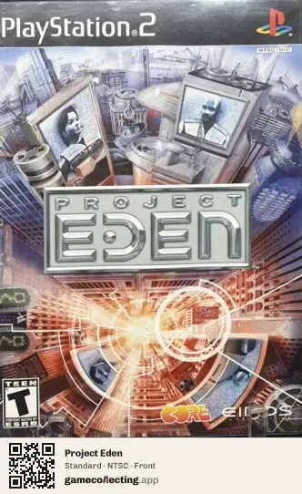 Project Eden PlayStation 2, NTSC box front