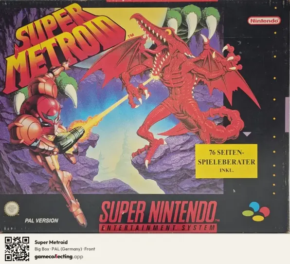 Super Metroid Super Nintendo Entertainment System, Germany box front
