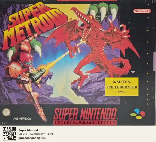 Super Metroid Super Nintendo Entertainment System, Germany box front