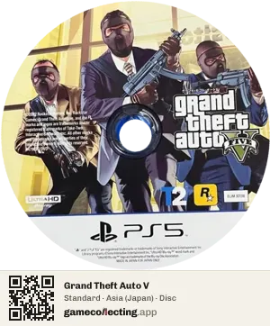 Grand Theft Auto V PlayStation 5, Asia disc