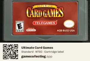 Ultimate Card Games Game Boy Advance, NTSC cartridge label
