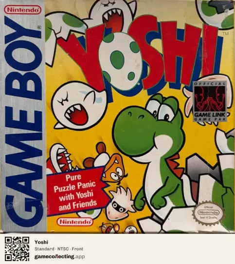 Yoshi Game Boy, NTSC box front