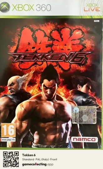 Tekken 6 Xbox 360, Italy box front