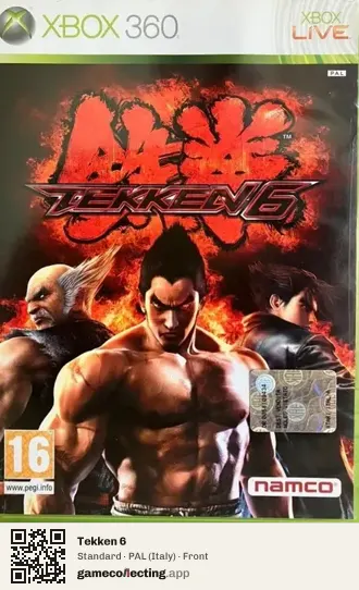 Tekken 6 Xbox 360, Italy box front