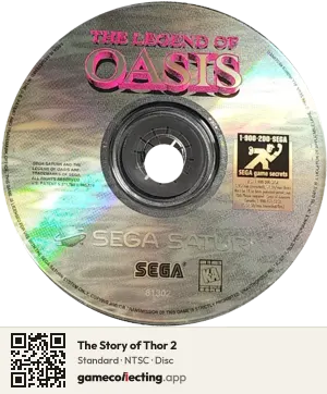 The Story of Thor 2 Sega Saturn, NTSC disc