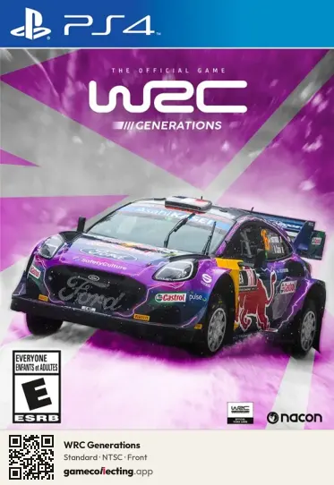 WRC Generations PlayStation 4, NTSC box front