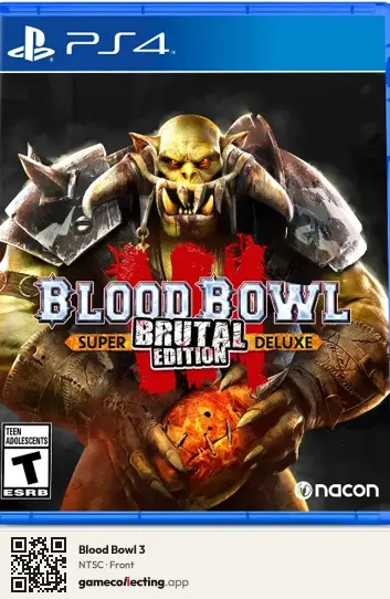 Blood Bowl 3 PlayStation 4, NTSC box front