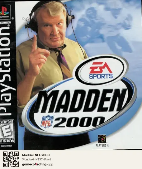 Madden NFL 2000 PlayStation, NTSC box front