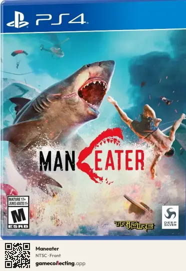 Maneater PlayStation 4, NTSC box front