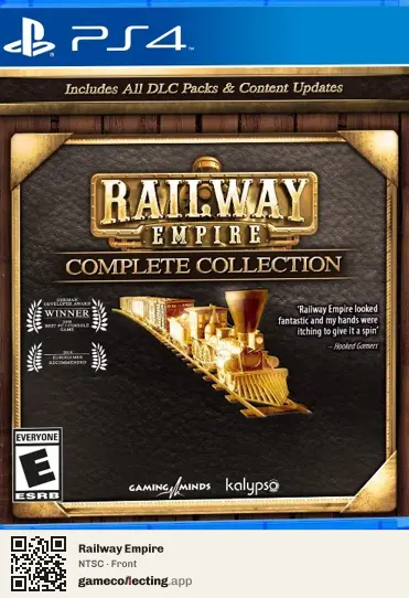 Railway Empire PlayStation 4, NTSC box front