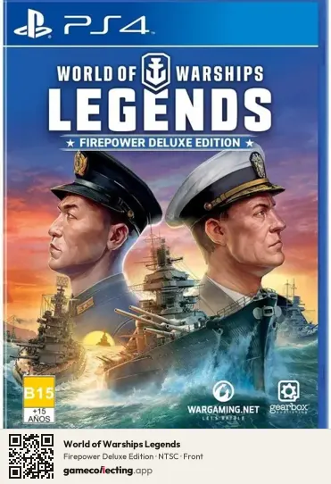 World of Warships Legends PlayStation 4, NTSC box front