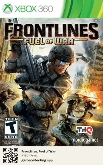 Frontlines: Fuel of War Xbox 360, NTSC box front