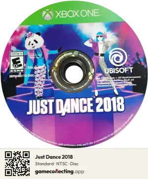 Just Dance 2018 Xbox One, NTSC disc