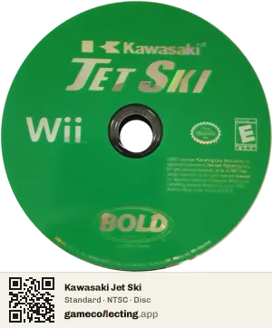 Kawasaki Jet Ski Nintendo Wii, NTSC disc