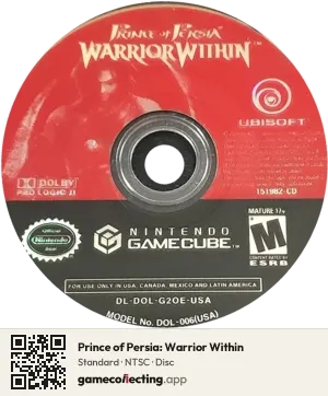 Prince of Persia: Warrior Within Nintendo GameCube, NTSC disc