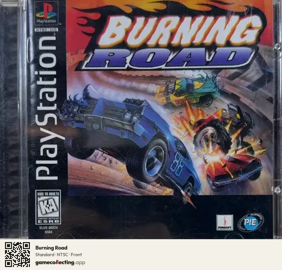 Burning Road PlayStation, NTSC box front