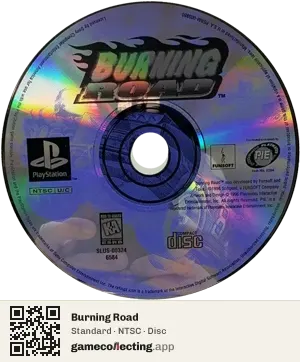 Burning Road PlayStation, NTSC disc