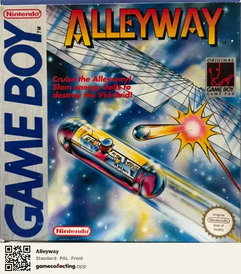 Alleyway Game Boy, PAL box front