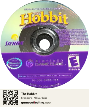 The Hobbit Nintendo GameCube, NTSC disc