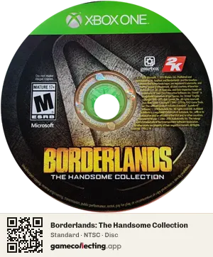 Borderlands: The Handsome Collection Xbox One, NTSC disc