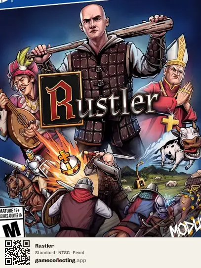 Rustler PlayStation 4, NTSC box front