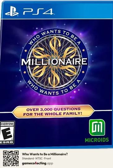 Who Wants to Be a Millionaire? PlayStation 4, NTSC box front