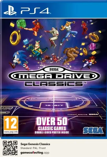 Sega Genesis Classics PlayStation 4, PAL box front