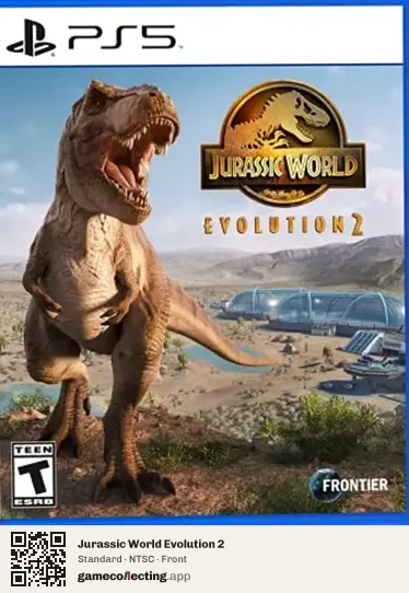 Jurassic World Evolution 2 PlayStation 5, NTSC box front