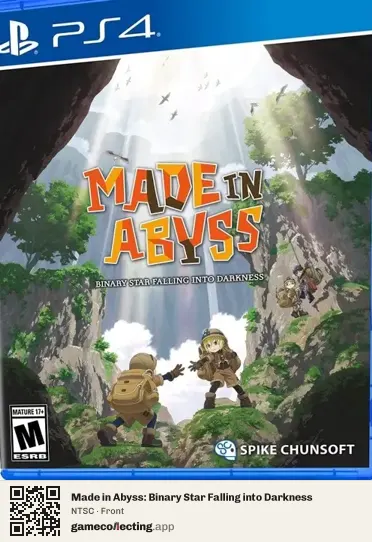 Made in Abyss: Binary Star Falling into Darkness PlayStation 4, NTSC box front
