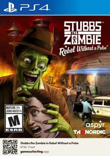 Stubbs the Zombie in Rebel Without a Pulse PlayStation 4, NTSC box front