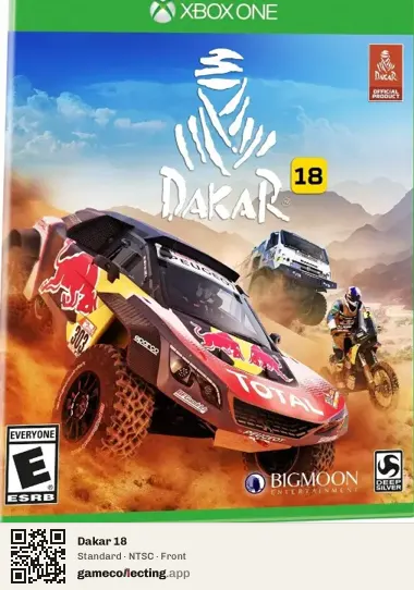 Dakar 18 Xbox One, NTSC box front