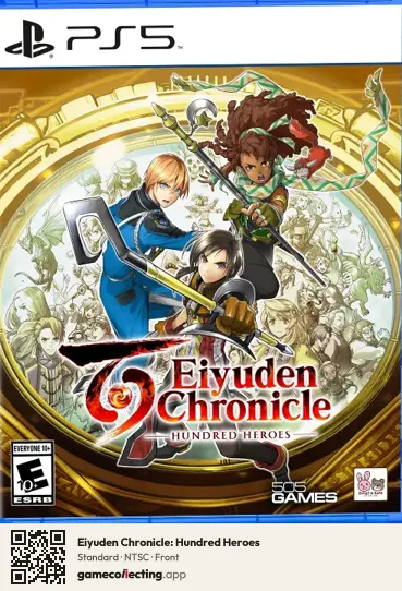 Eiyuden Chronicle: Hundred Heroes PlayStation 5, NTSC box front