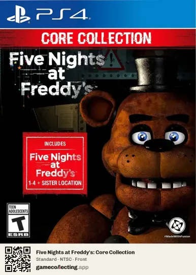 Five Nights at Freddy's: Core Collection PlayStation 4, NTSC box front