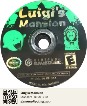 Luigi's Mansion Nintendo GameCube, NTSC disc